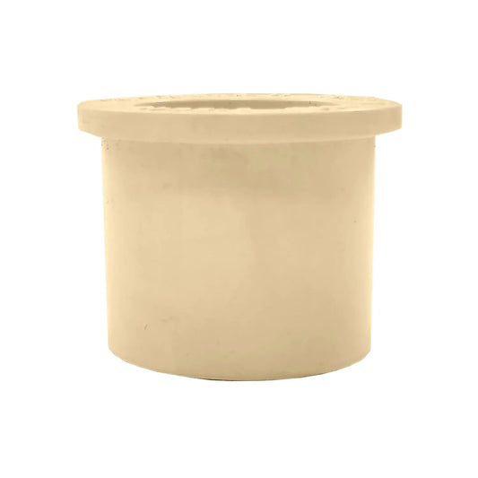 Reducción bushing CPVC beige 1" x 3/4" para conexión de tuberías de plomería