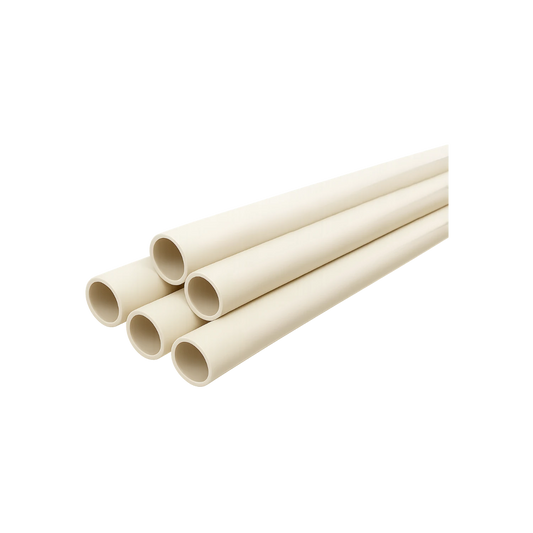 Tubos CPVC beige de 1 pulgada (25mm) para instalaciones hidráulicas de agua a presión