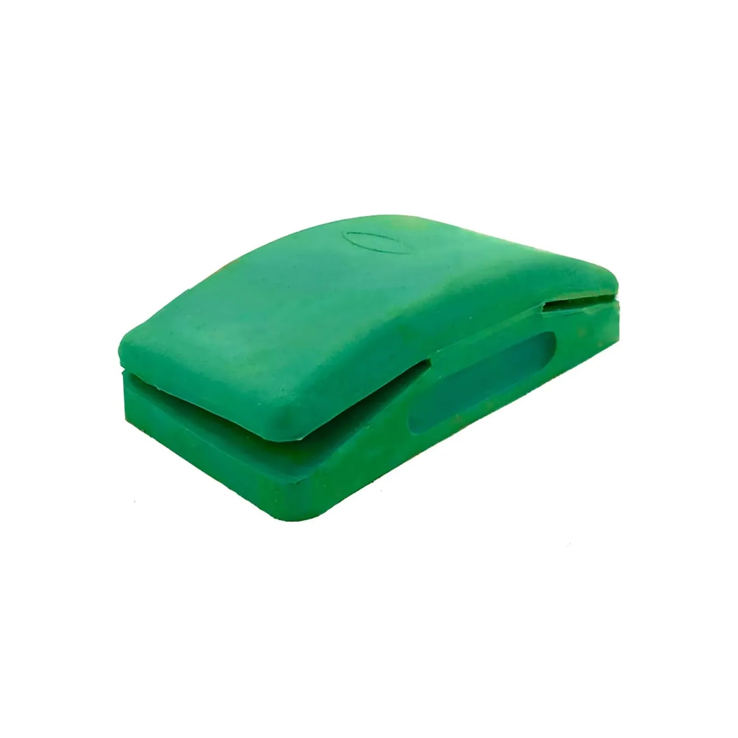 Bloque de lijado manual de goma color verde para lija de papel con agarre ergonómico