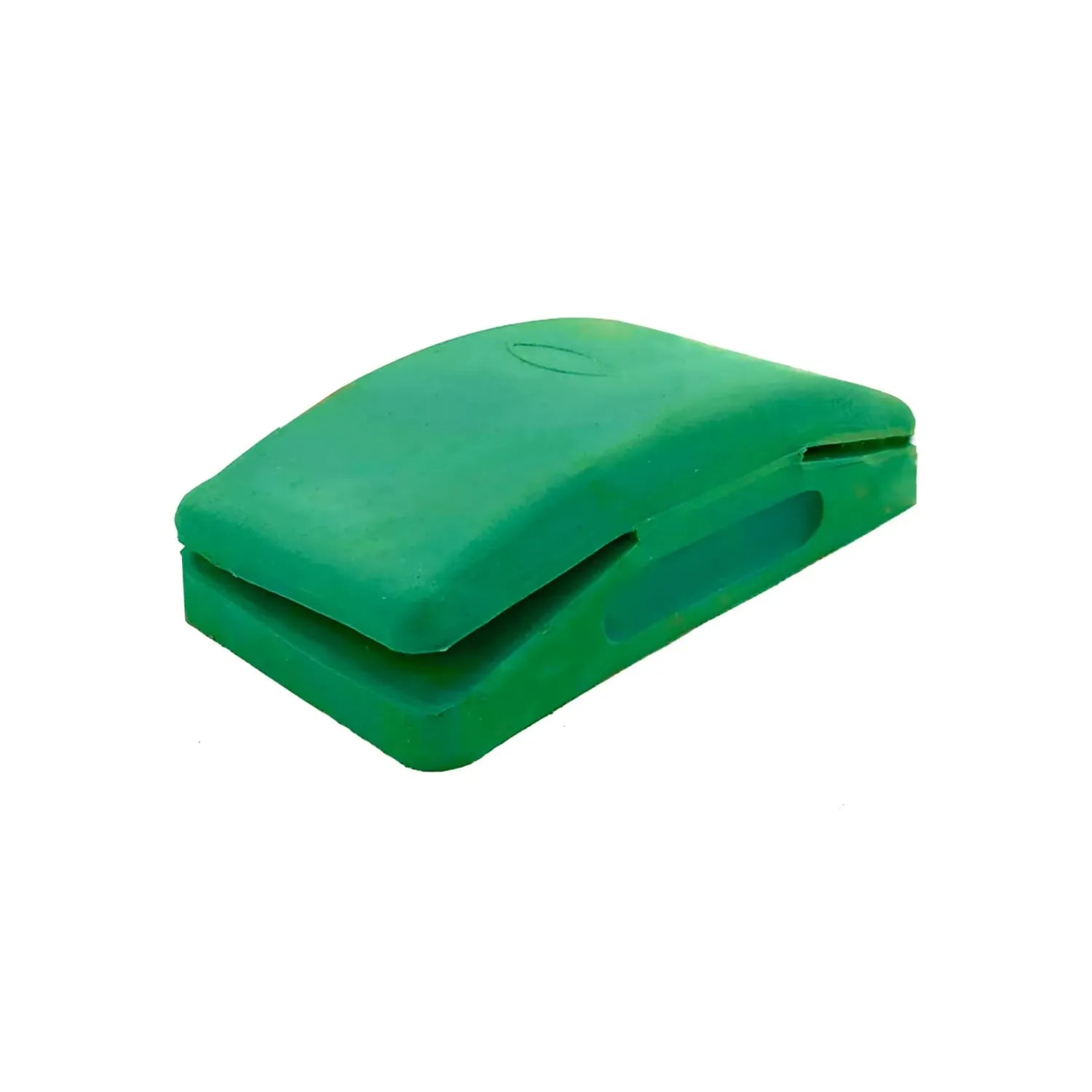 Bloque de lijado manual de goma color verde para lija de papel con agarre ergonómico
