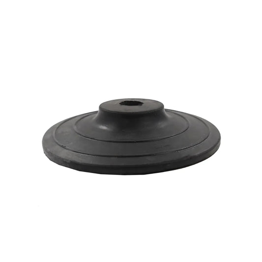 Base niveladora de goma negra antivibración para maquinaria industrial y mobiliario