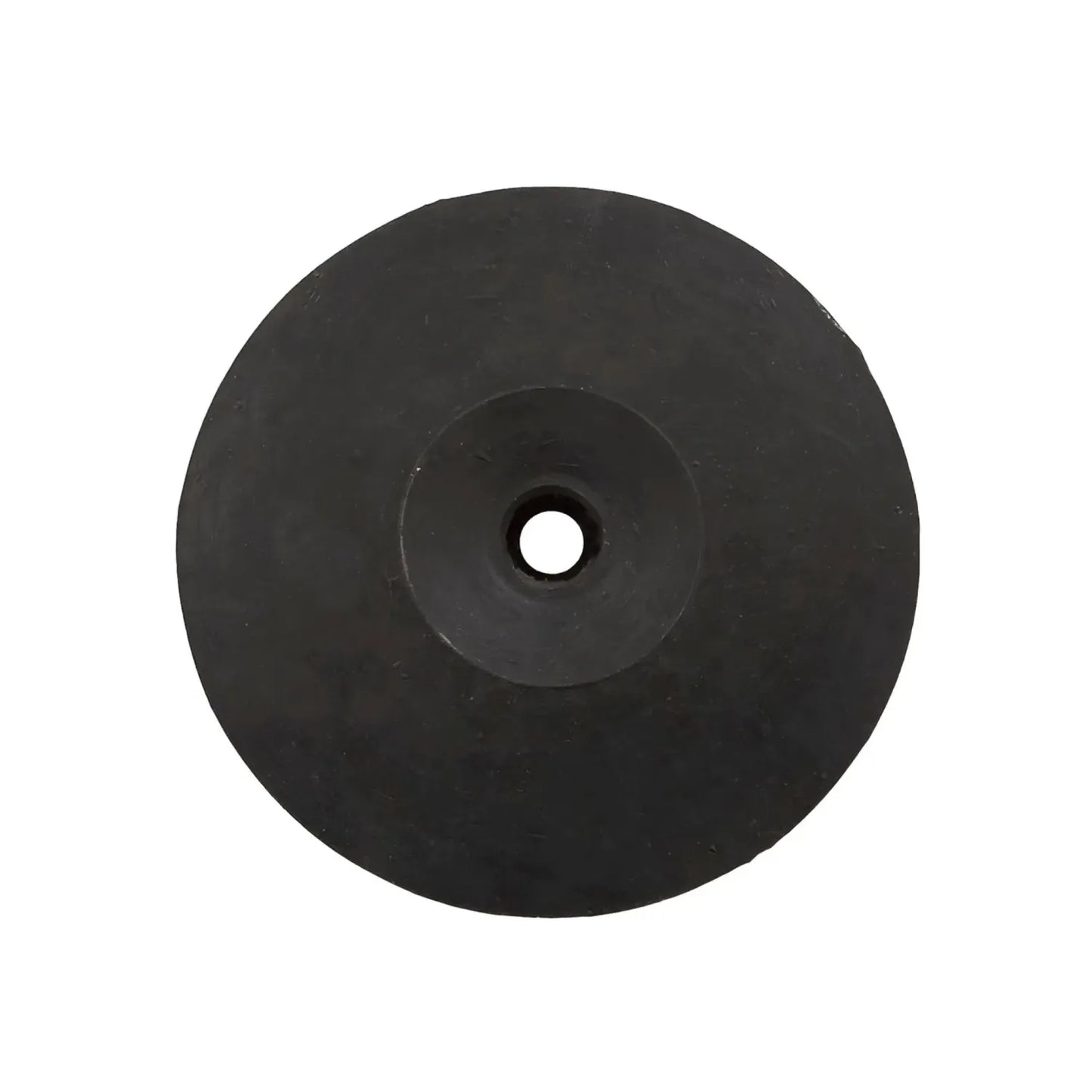 Disco de goma para pulir con orificio central, accesorio abrasivo negro para herramienta rotativa