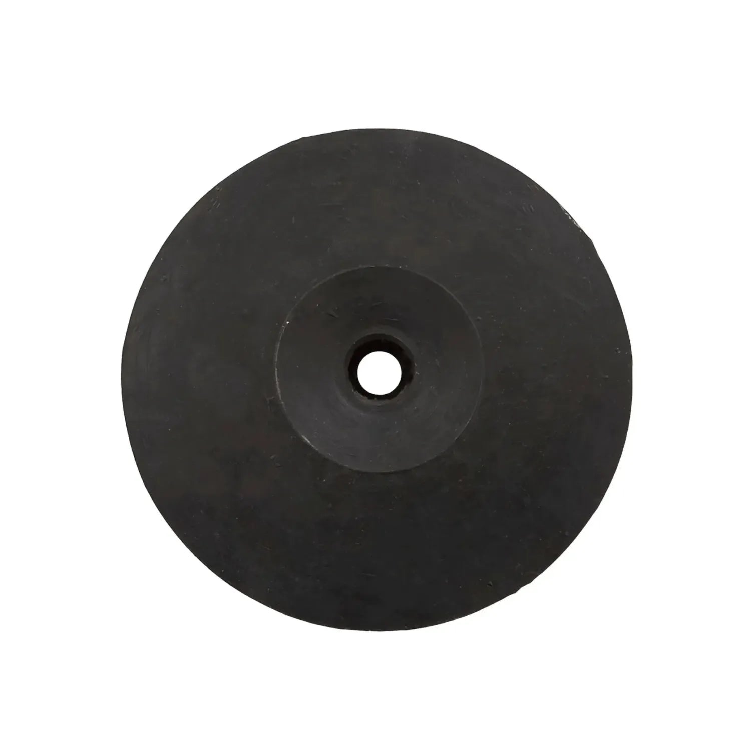 Disco de goma para pulir con orificio central, accesorio abrasivo negro para herramienta rotativa