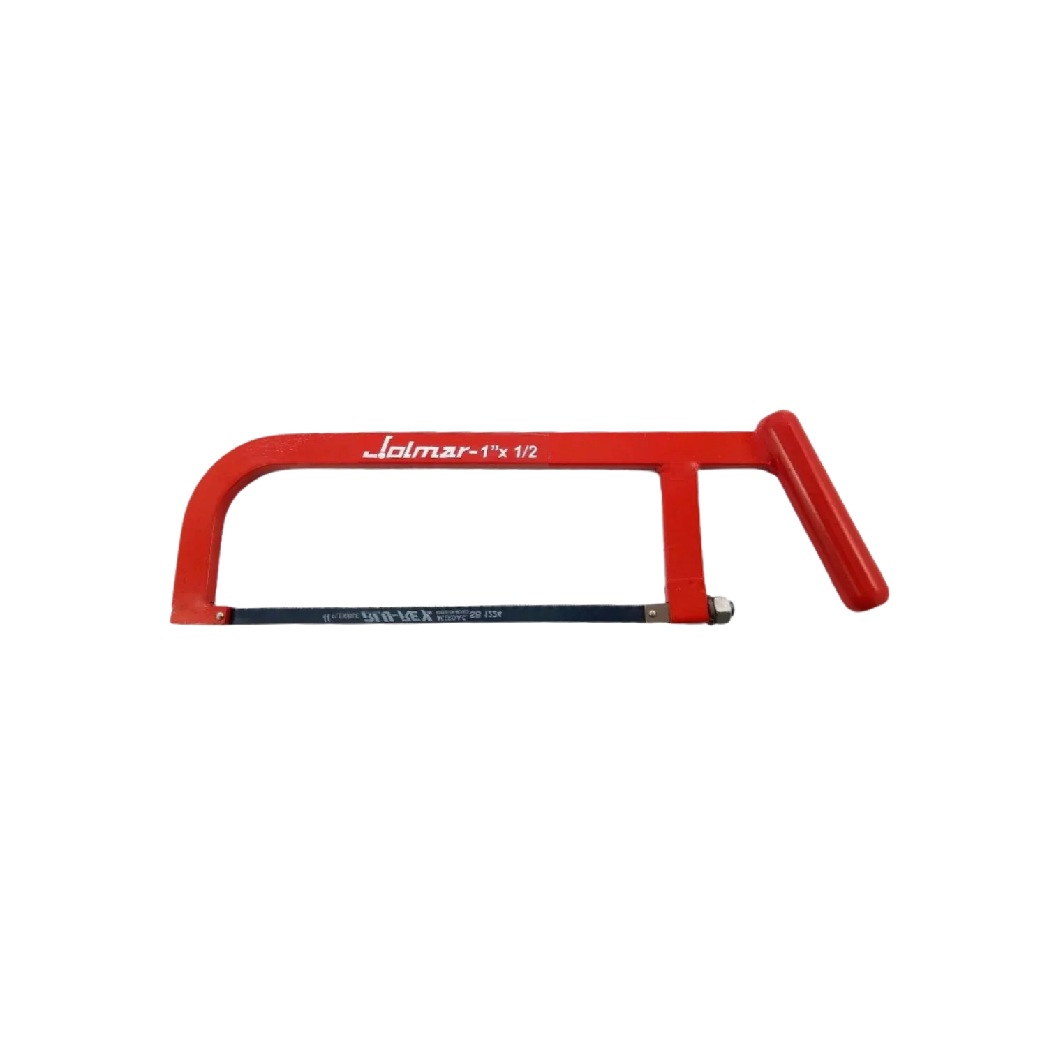 Fabricado en acero.,Arco reforzado con solera.,Arco de 1/2" x 1",Incluye una segueta de 24 dientes.