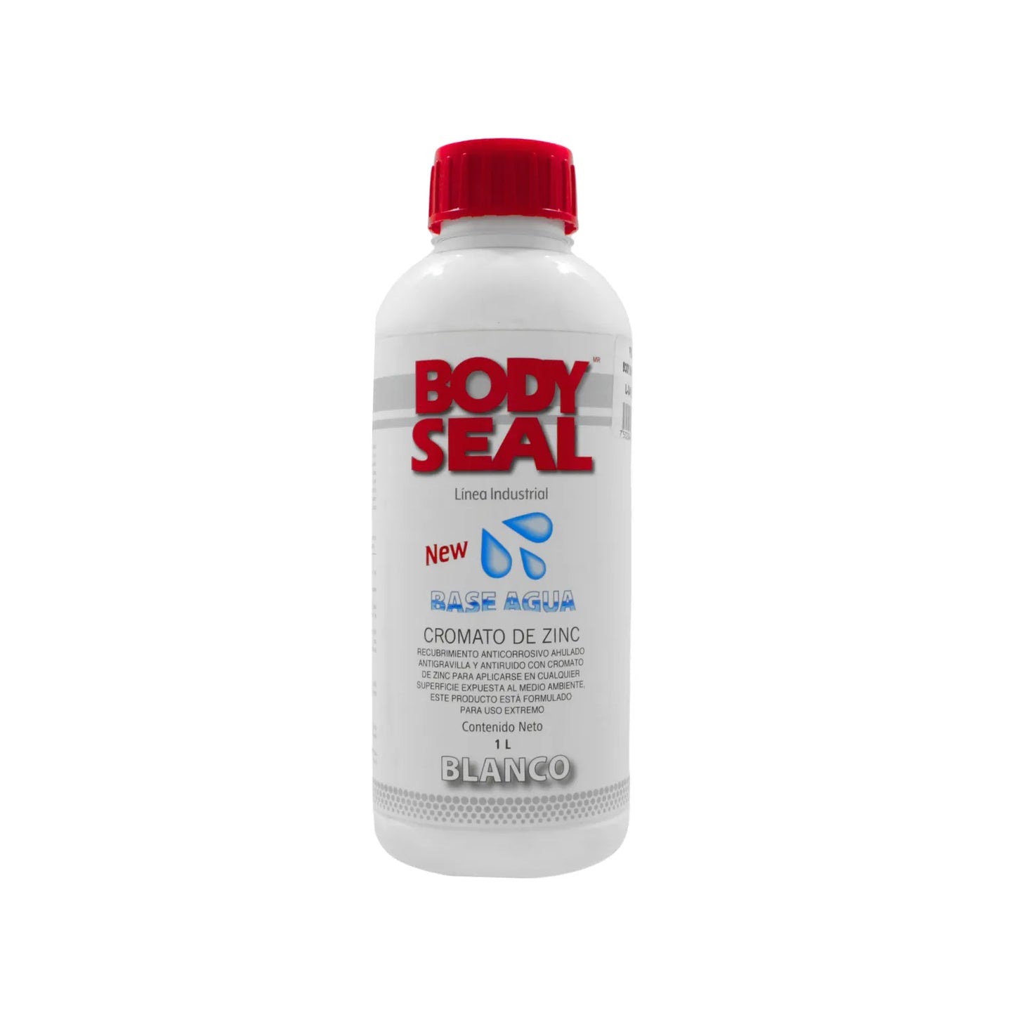 BODY SEAL Cromato de Zinc anticorrosivo blanco 1L base agua uso industrial antigravilla antiruido para exterior extremo