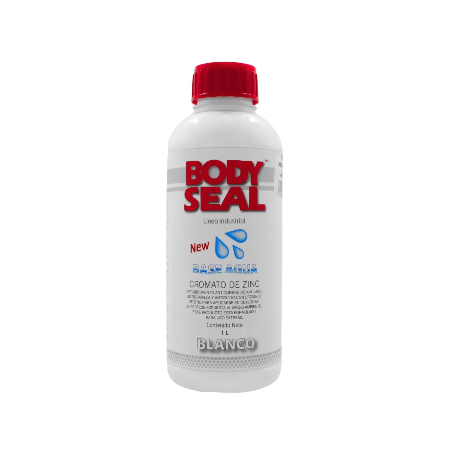 BODY SEAL Cromato de Zinc anticorrosivo blanco 1L base agua uso industrial antigravilla antiruido para exterior extremo