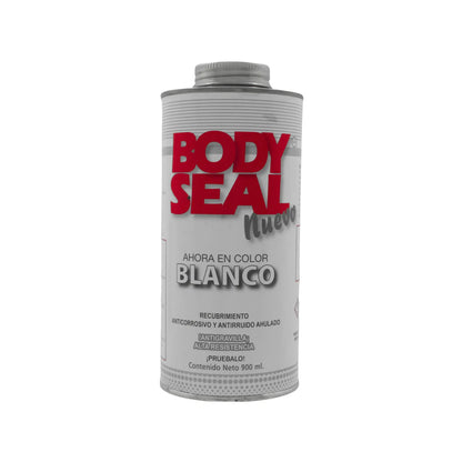 Sellador ahulado anticorrosivo y antigravilla BODY SEAL blanco 900ml. Alta resistencia antirruido para carrocería.