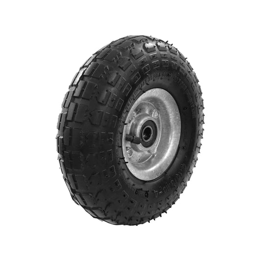 Llanta neumática con cámara completa de 10",Ideal para diablitos.,Peso máximo soportado 110 kg