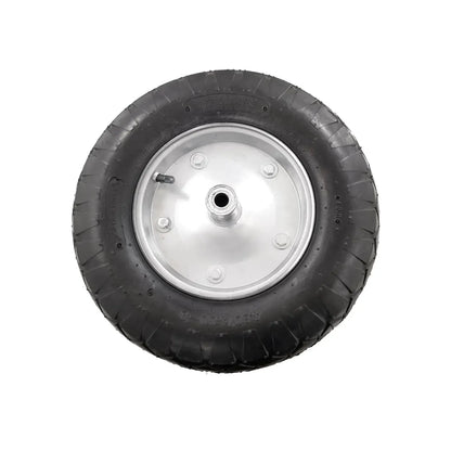 Rueda neumática de repuesto para carretilla con rin de acero galvanizado y neumático de 8 pulgadas