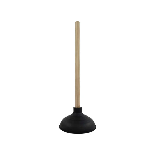 Bomba de hule.,Para destapar WC,Grande.,Cuenta con mango de madera.,Copa de 18 cm de diámetro,48 cm de alto.