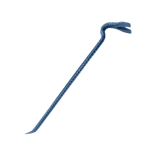 Fabricado de   acero.,Tipo varilla.,Medidas:,Largo: 24" (60 cm).,Barreta de 3/4" (19 mm).,Terminación en uñas y escoplo.