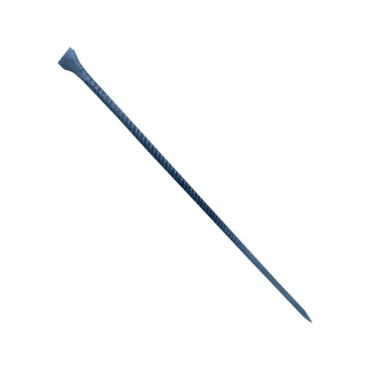 Fabricado de   acero.,Tipo de varilla.,Medidas:,Largo: 150 cm,Grosor: 3/4" (19 mm).,Terminación en punta y escoplo.