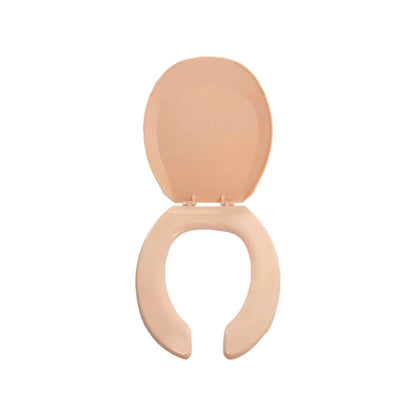 Asiento y tapa de polipropileno.,Tapa redonda.,Tono: Rosa veneciano.,Incluye 2 bisagras y 2 tuercas.