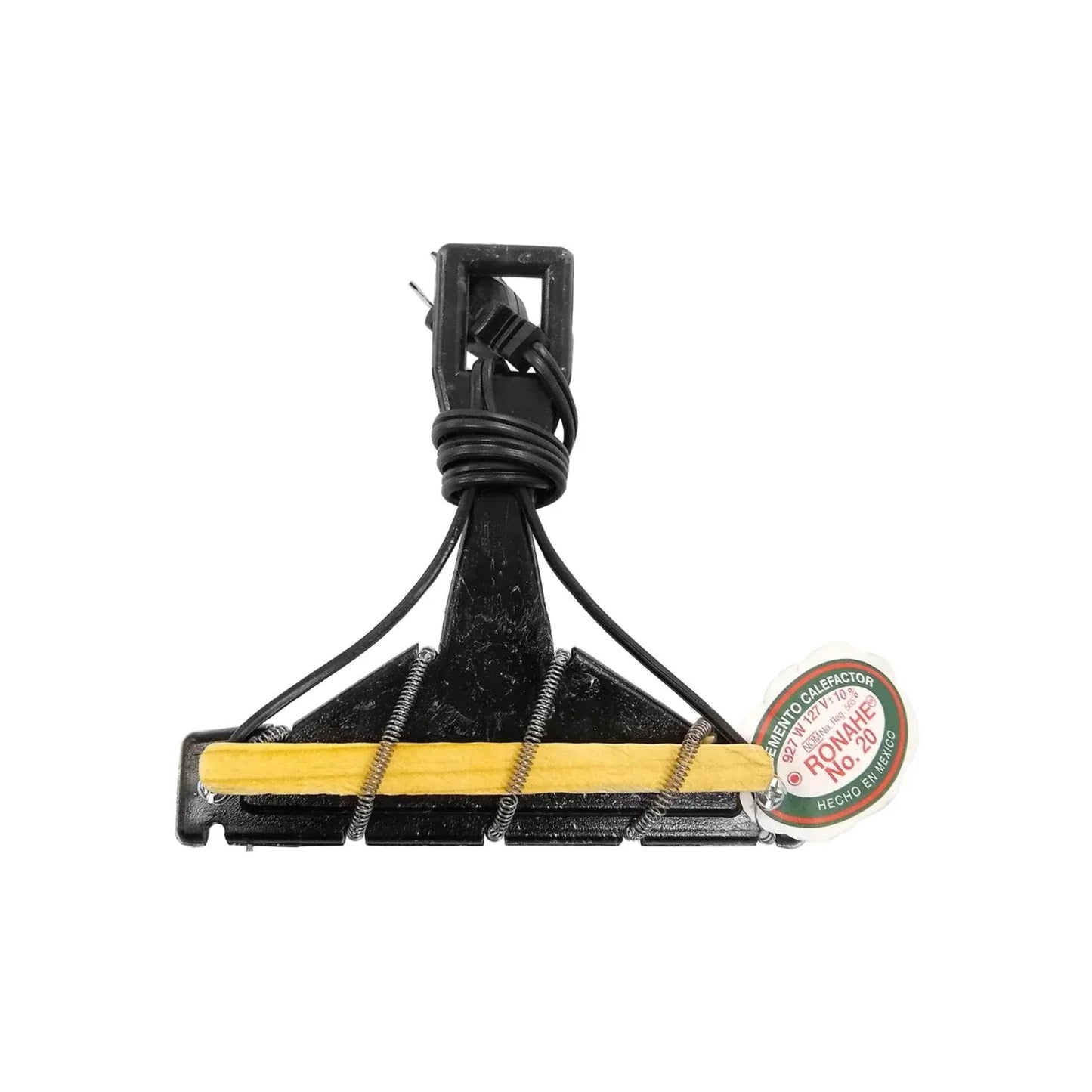 Calentador de brocha eléctrico Ronahe No. 20 negro, 927W, con resistencia y cable de alimentación