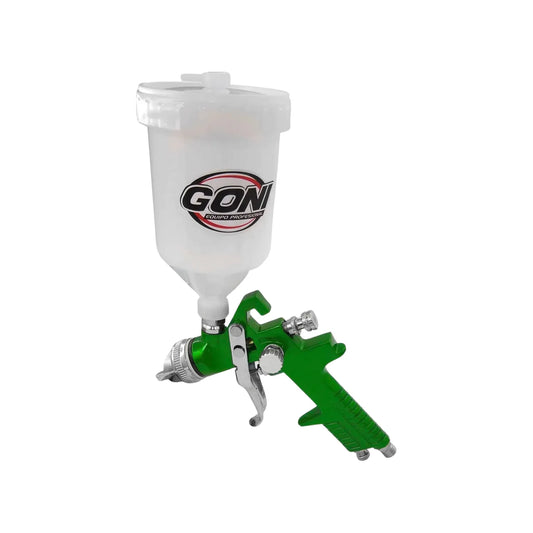 Pistola de gravedad convencional.,Cuenta con 3 controles material abanico y aire.,Pistola ecologica HVLP.,Ideal para esmaltes primarios poliuretanos y barnices.