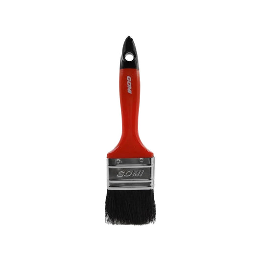 Optima aplicación y diseño.,Brocha 100% cerda natural.,Mango ligero para un trabajo más cómodo.,Para pinturas vinílicas esmaltes lacas y barnices.