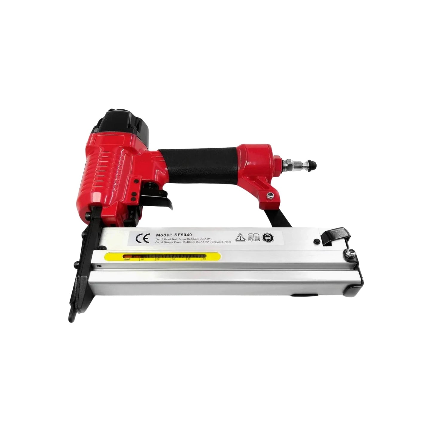 Clavadora engrapadora neumática roja SF5040 para clavos y grapas calibre 16, herramientas de aire profesionales