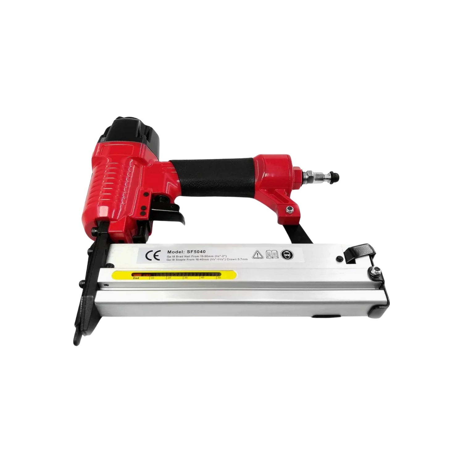Clavadora engrapadora neumática roja SF5040 para clavos y grapas calibre 16, herramientas de aire profesionales