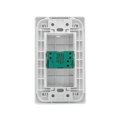 Placa eléctrica blanca Solaris con 1 apagador de escalera, interruptor de pared 10A 250V para instalación.