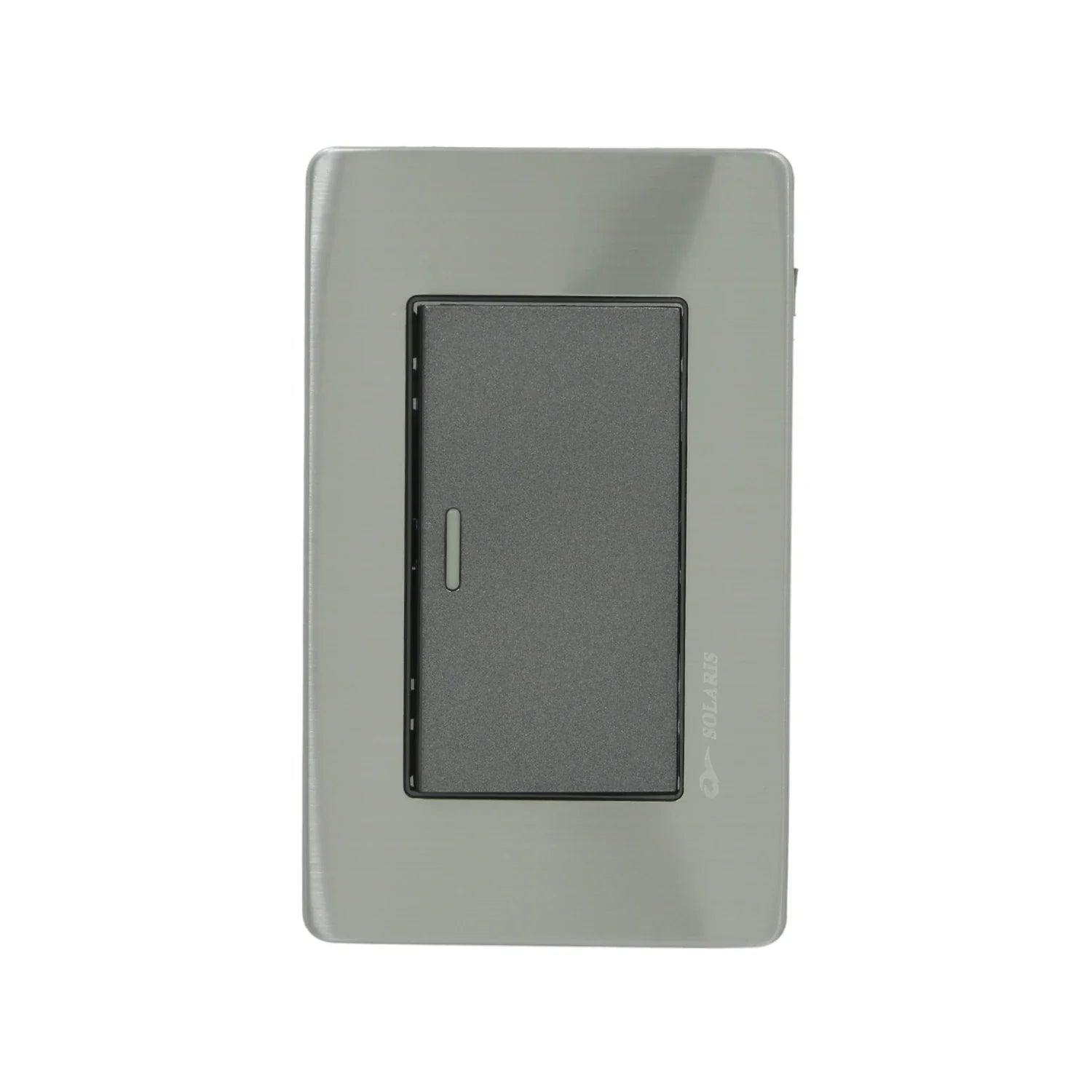 Elaborada de plástico ABS,Placa de un apagador.,Tensión: 125 V,Frecuencia: 60 Hz,Corriente: 15 A,No sobrepase la corriente indicada.,Antes de instalarlo, interrumpa el paso de energía mediante el interruptor de circuito o fusible.,Asegúrese que el circuito no esté energizado y que el área este libre de humedad antes de iniciar la instalacióntomacorriente.,NOM-003-SCFI-VIGENTE.
