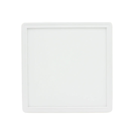 Panel LED cuadrado blanco, lámpara de sobreponer para techo. Iluminación interior.