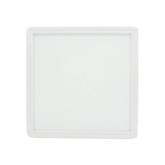 Lámpara panel LED cuadrada de 18W, color blanco, para instalación sobrepuesta en interiores