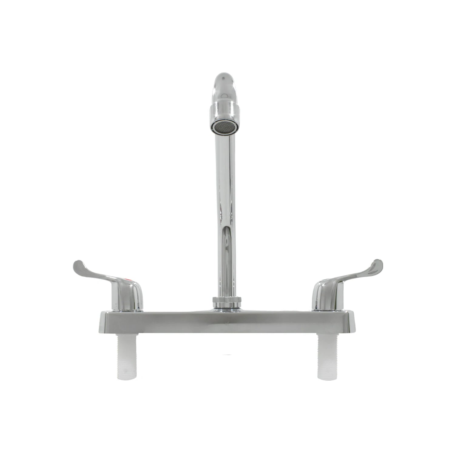 Mezcladora cromada para fregadero de cocina 8 pulgadas con doble manija de palanca