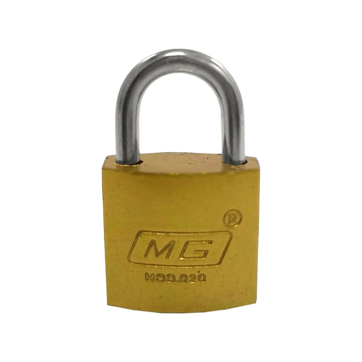 Candado MG dorado de latón, 20 mm, con gancho corto para seguridad en puertas y objetos