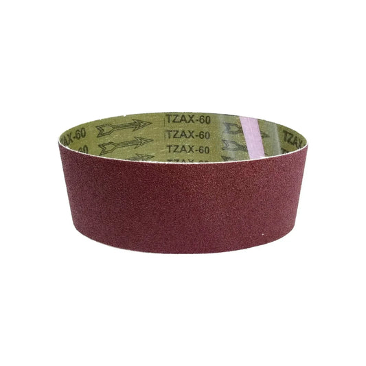 ,Elaborada en óxido de aluminio.,Para lijadoras portátiles de banda.,Ideal para maderas y metales.,Uso en seco o húmedo.