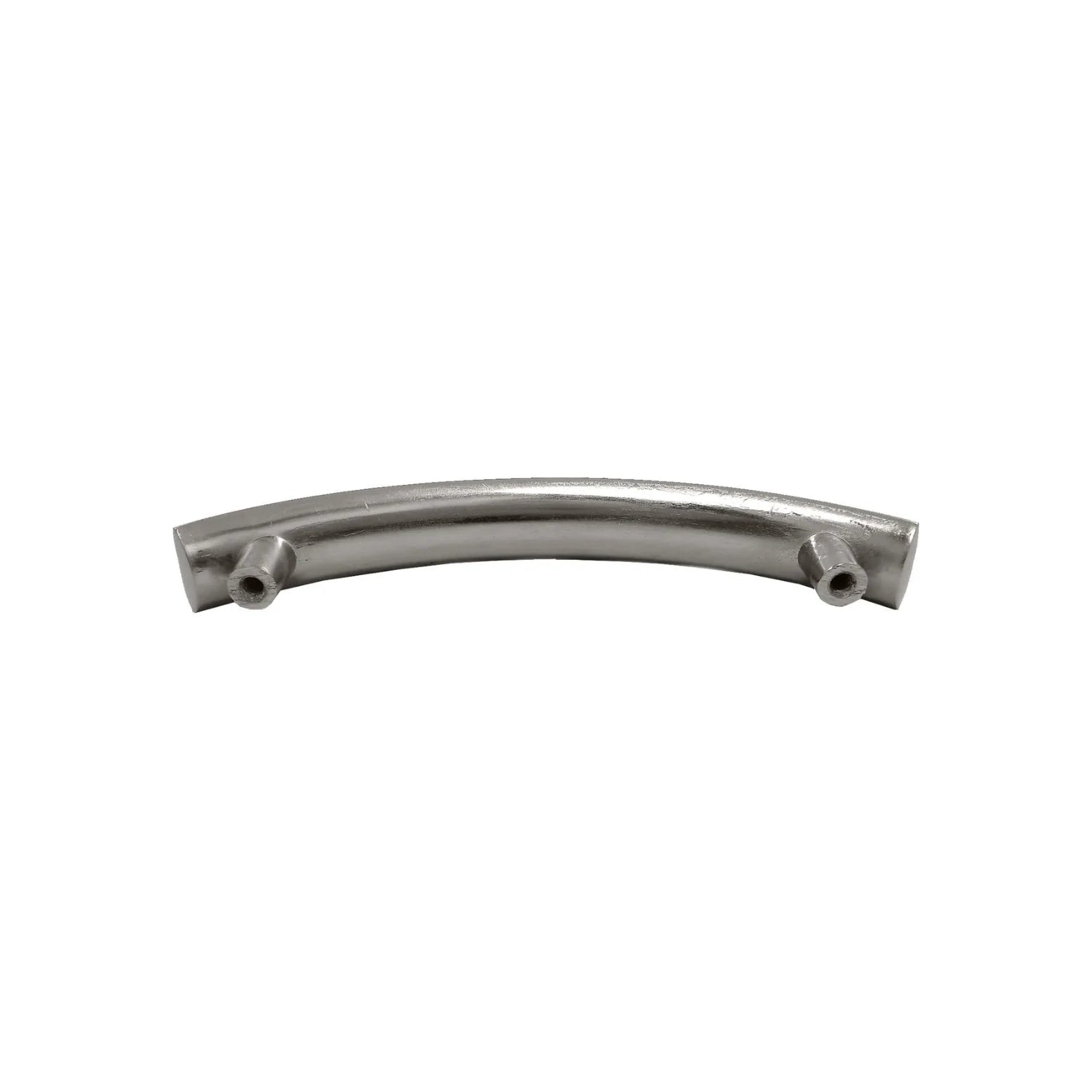 Jaladera curva de 96 mm cromo mate para gabinetes y cajones