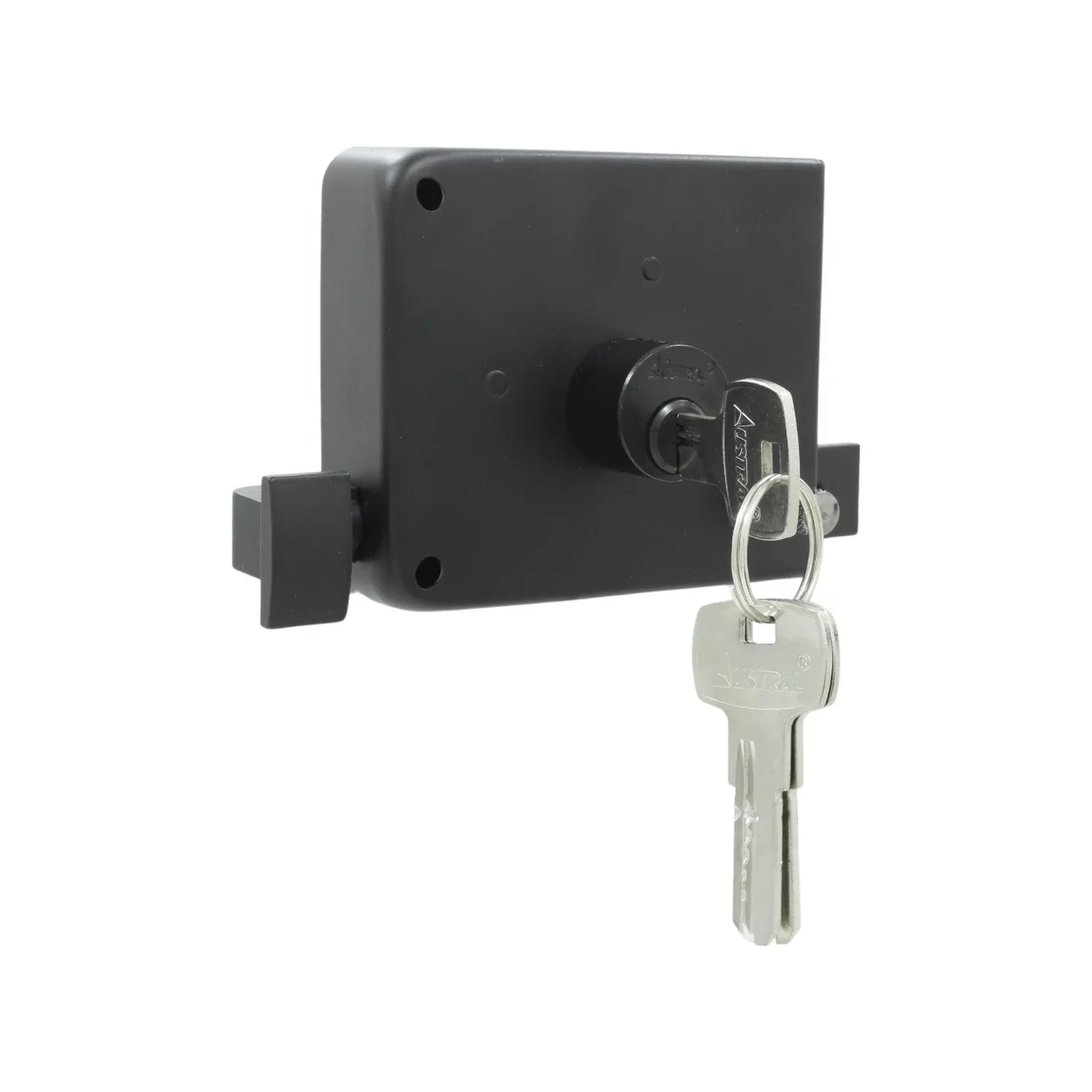 Cerradura/Chapa 715 sobreponer derecha negro mate Austral TKSI 212647