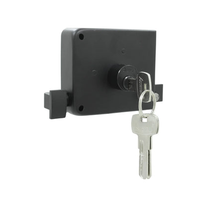 Cerradura/Chapa 715 sobreponer derecha negro mate Austral TKSI 212647