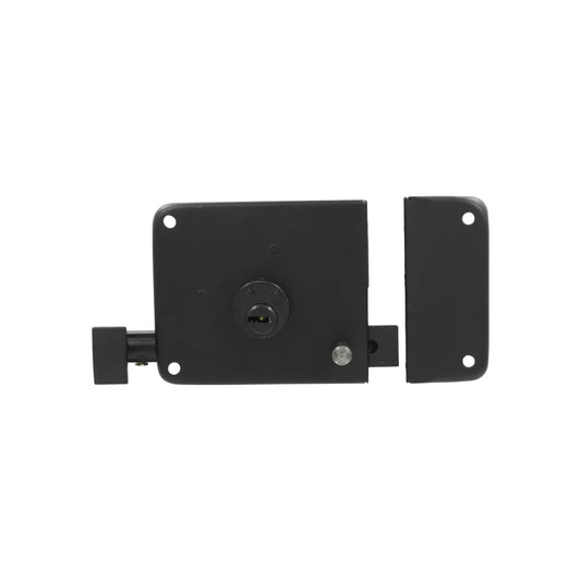 Cerradura/Chapa 715 sobreponer derecha negro mate Austral TKSI 212647