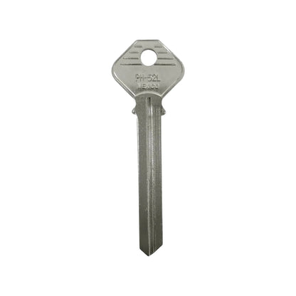 Forja de llave PH-52L niquelada para cerrajería, repuesto para duplicado de llaves