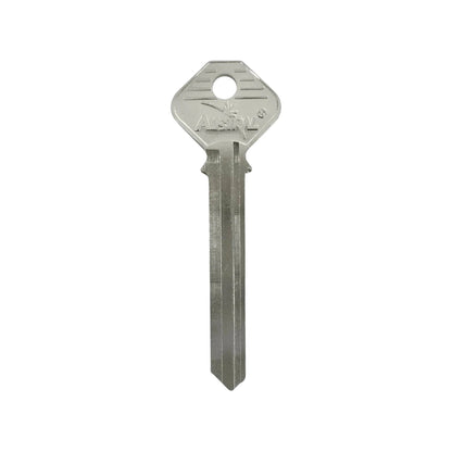 Llave virgen ALSIRL PH-52L niquelada, forja metálica para duplicado de llaves de cerrajería.