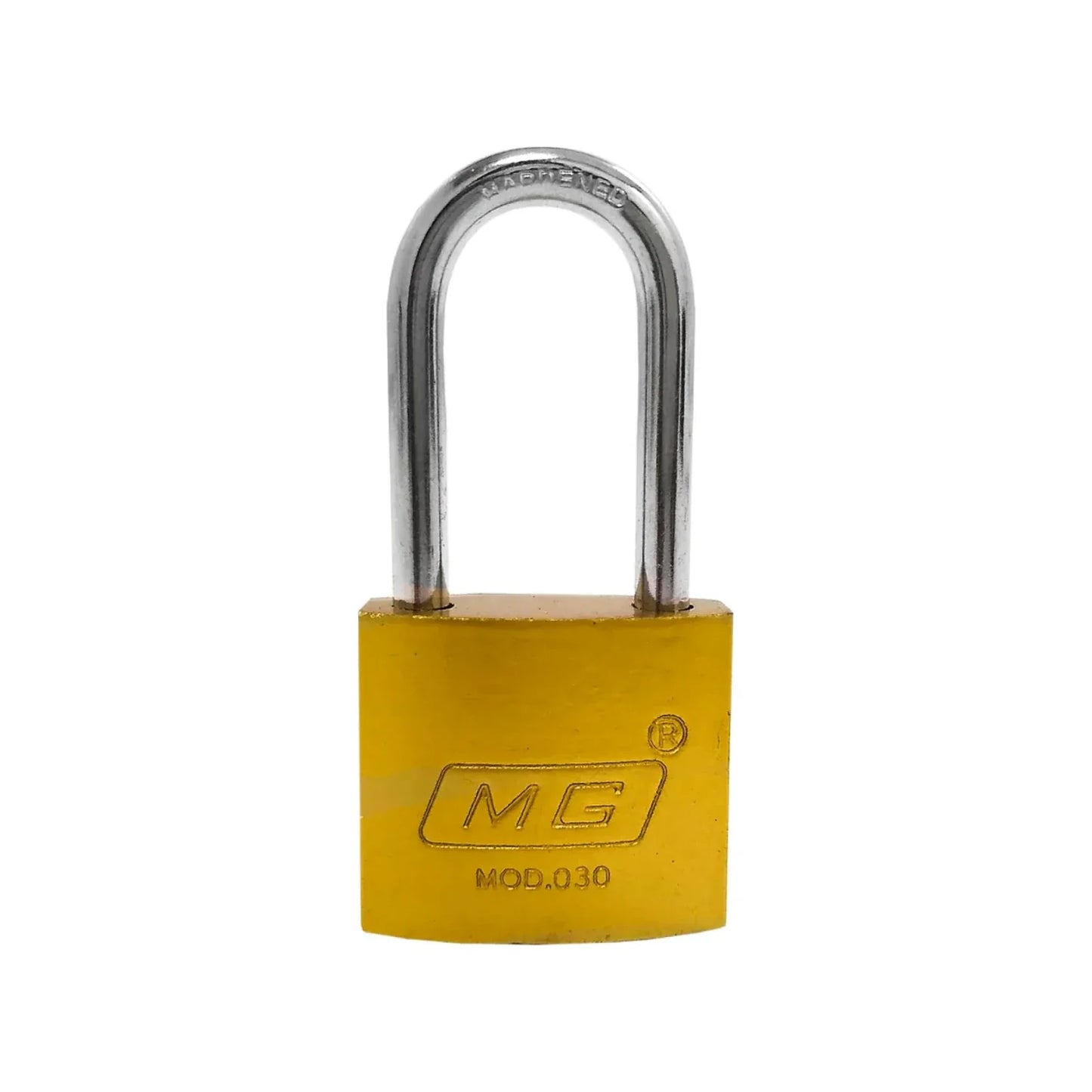 Candado 30 mm gancho largo dorado MG 206120
