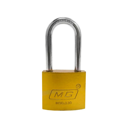 Candado 30 mm gancho largo dorado MG 206120