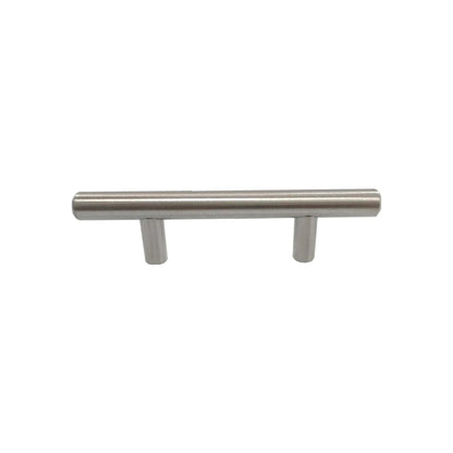 Jaladera de barra níquel satinado cepillado para puertas de gabinetes y cajones