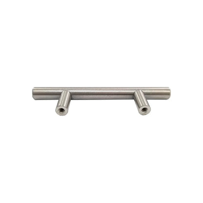 Jaladera 96 mm barra níquel satinado cepillado Rish 8124/96