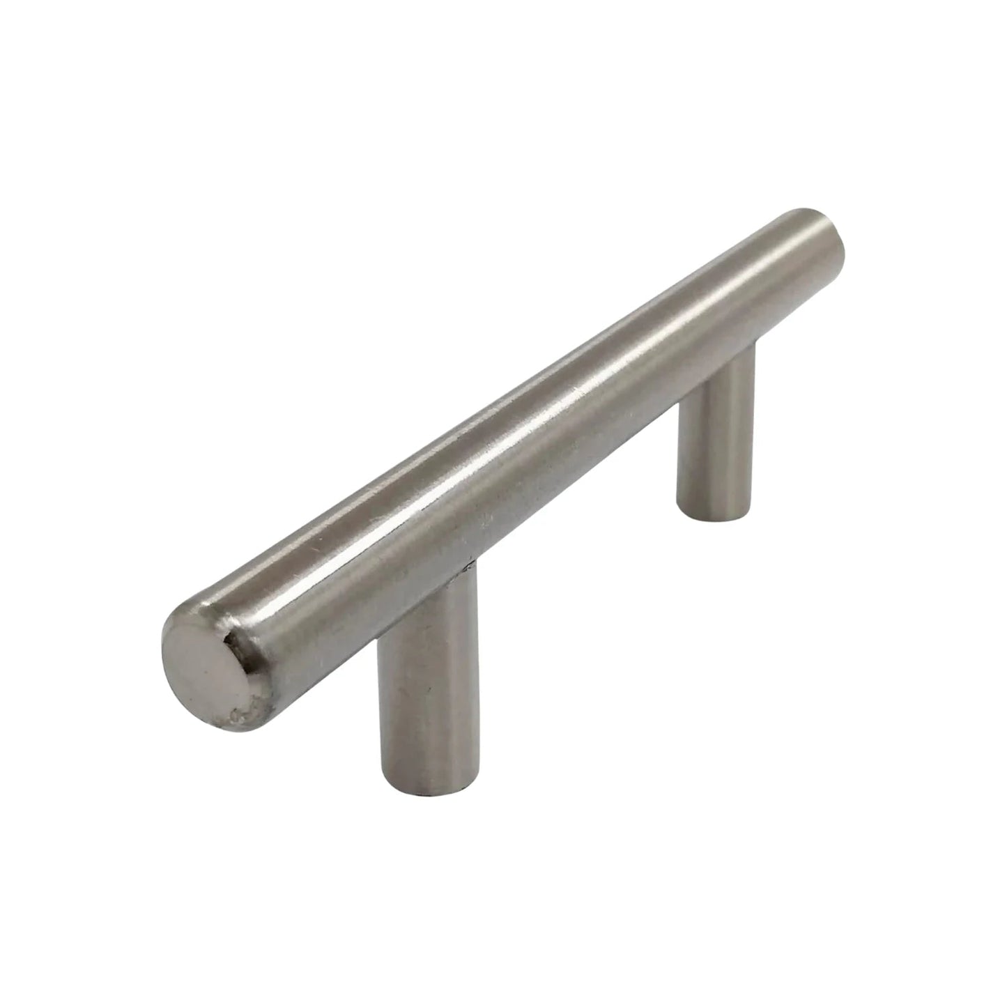 Jaladera de barra 96 mm acabado níquel satinado cepillado para cajones y gabinetes