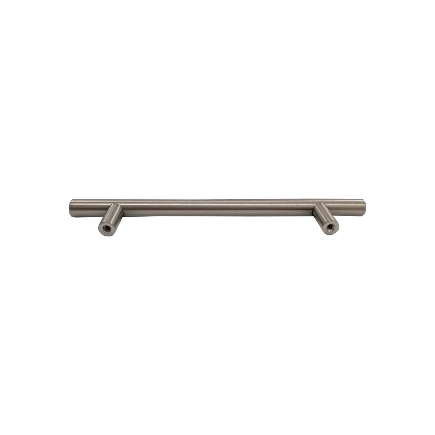 Jaladera barra níquel satinado cepillado 128mm para cocina y muebles