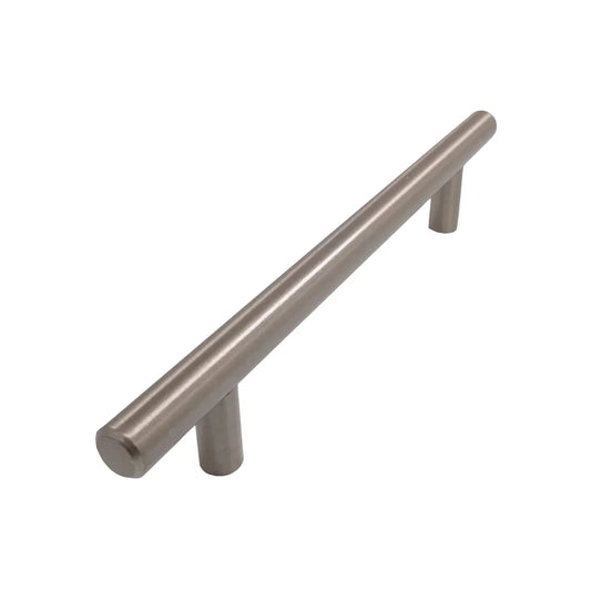 Acabado níquel satinado.,Jaladera para mueble.,Largo total: 188 mm,Centro a centro: 128 mm