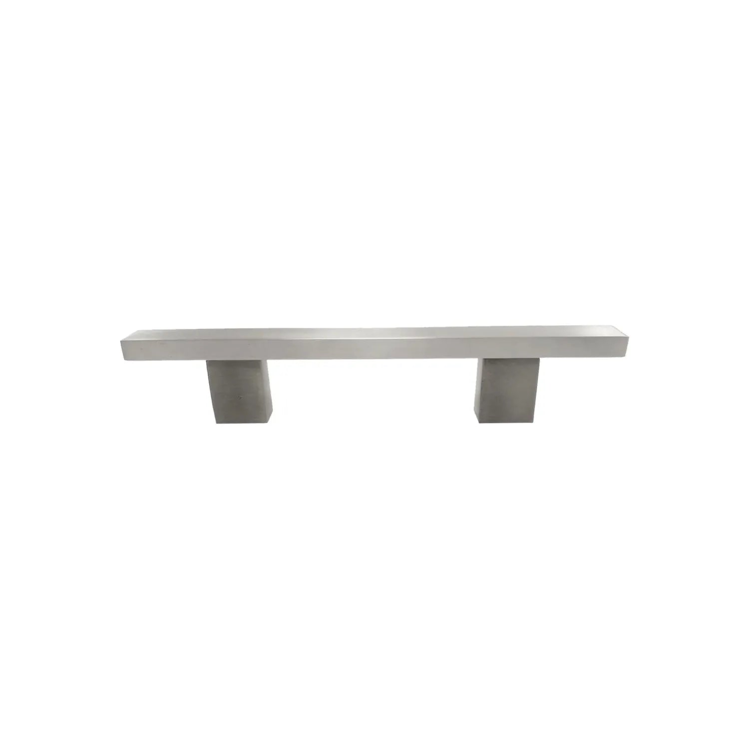 Jaladera rectangular de 96 mm con acabado níquel satinado cepillado para muebles y cajones