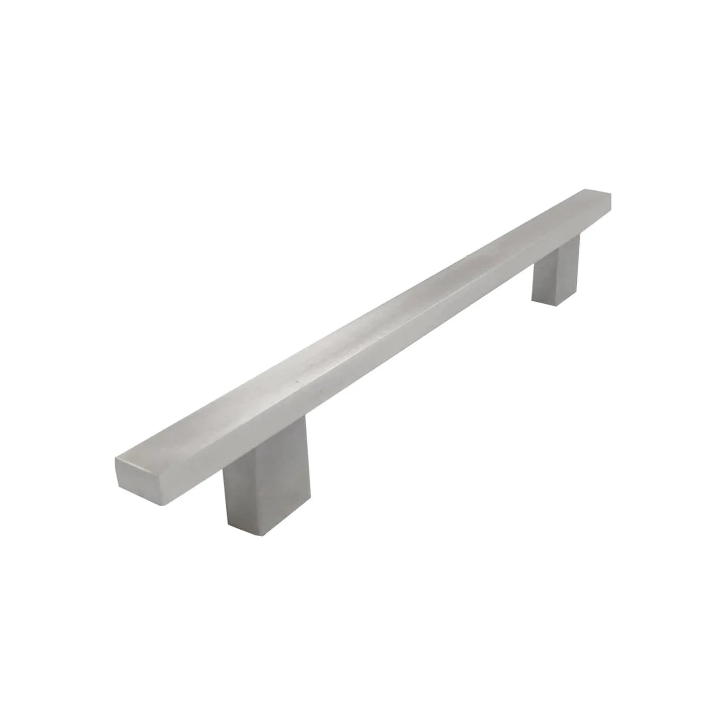 Jaladera de barra rectangular 160mm níquel satinado cepillado Rish para puertas y cajones.