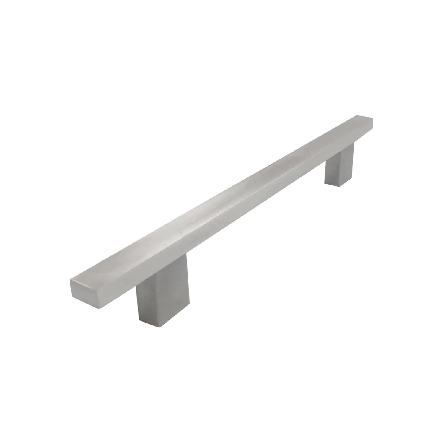 Jaladera de barra rectangular 160mm níquel satinado cepillado Rish para puertas y cajones.