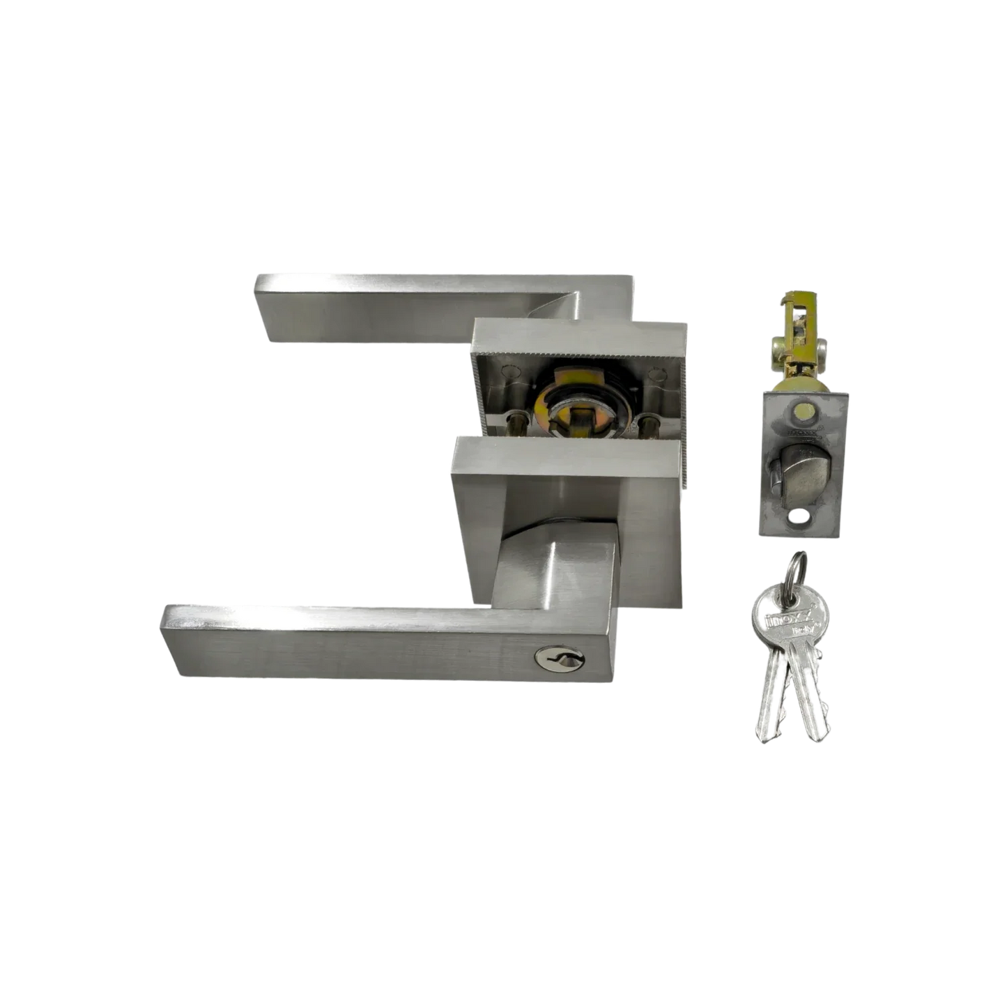 Cerradura/Chapa de palanca para recámara Inoxx Italy 1602 CDM-E-NS milan