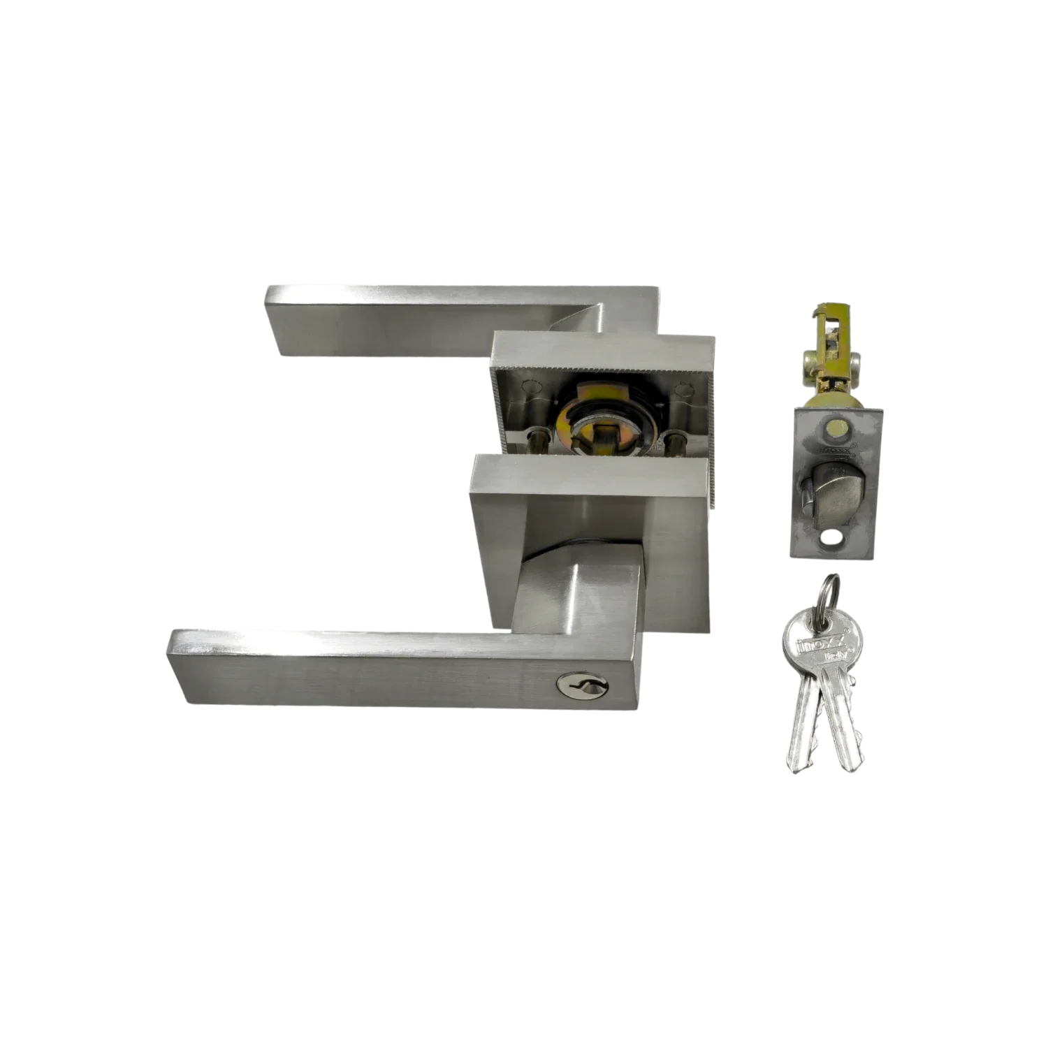 Cerradura/Chapa de palanca para recámara Inoxx Italy 1602 CDM-E-NS milan