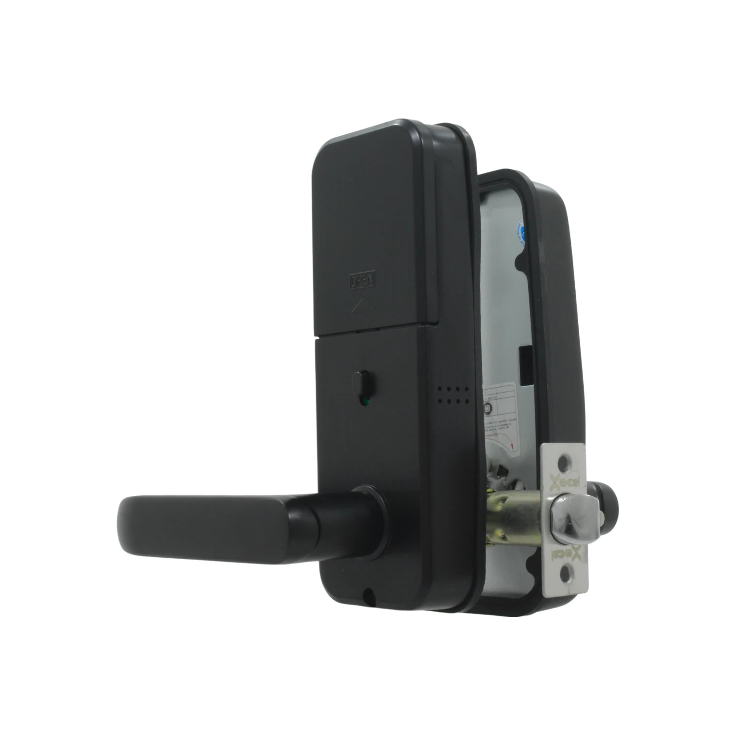 Cerradura inteligente negra Excel EXC-SL200, manija electrónica para puerta principal, acceso digital seguro