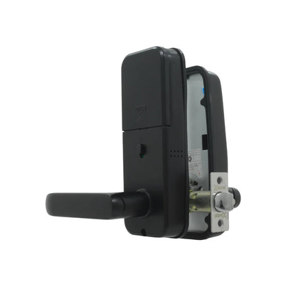 Cerradura inteligente negra Excel EXC-SL200, manija electrónica para puerta principal, acceso digital seguro