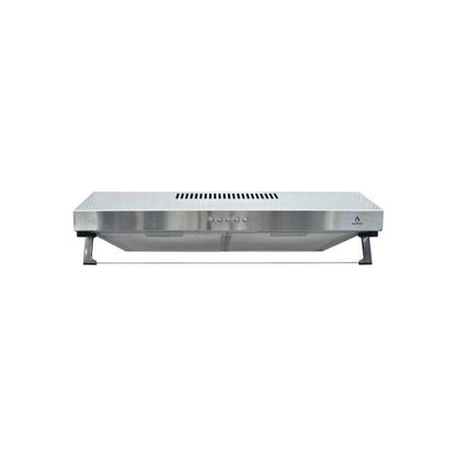 Campana extractora Supra de acero inoxidable para cocina bajo gabinete con controles frontales